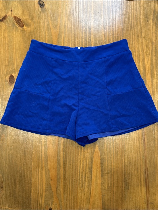 Peace Love Cake Pants - Cake Royal Blue High-Waist Lined Shorts